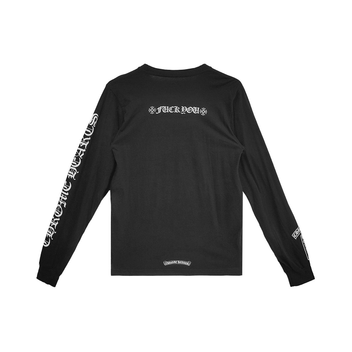 Chrome Hearts 黒 Tシャツ M クロムハーツTシャツオレンジセメタリークロスブラック|クロム