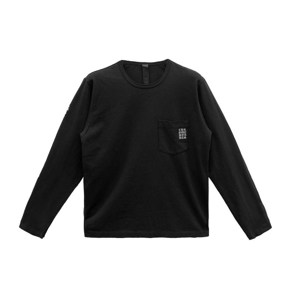 希少◆Chrome Hearts◆GRP Pocket Runic ロング Tシャツ Black Chrome Hearts Black GRP Pocket Long Sleeves T-Shirt T - SRM