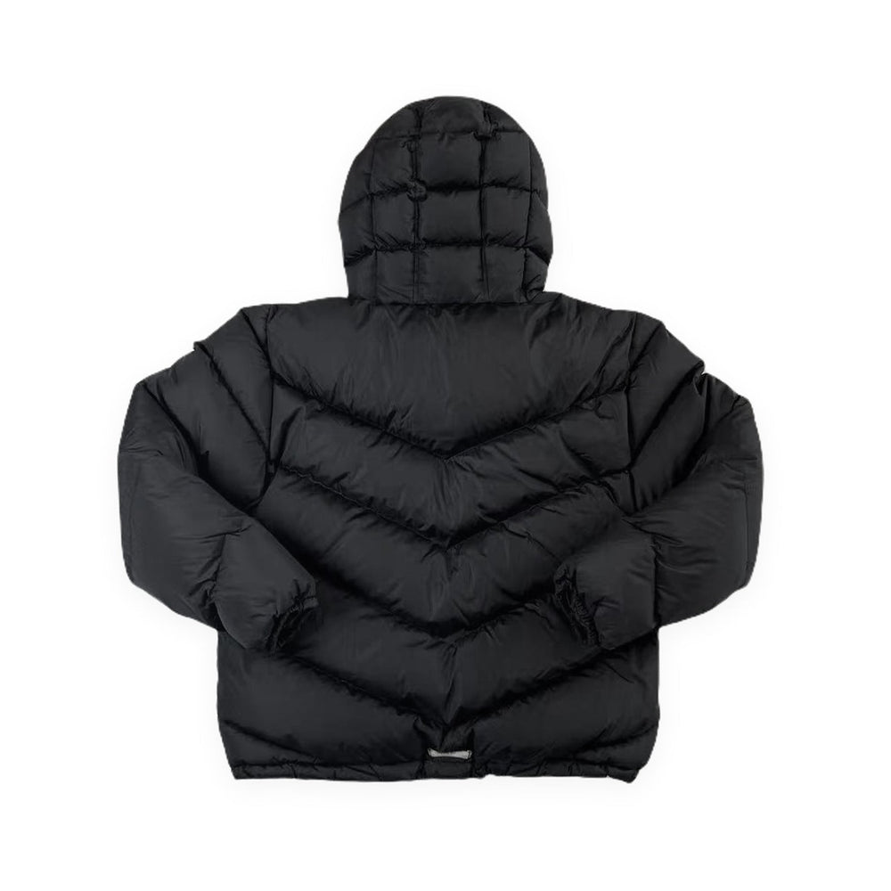 Chrome Hearts Black Half-Zip Pullover Down Puffer Jacket - SHENGLI ROAD MARKET