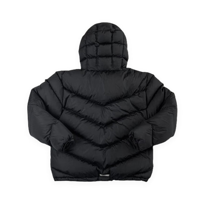 Chrome Hearts Black Half-Zip Pullover Down Puffer Jacket - SHENGLI ROAD MARKET
