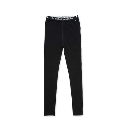 Chrome Hearts Black Horseshoe Logo Stretch Leggings - SHENGLI ROAD MARKET