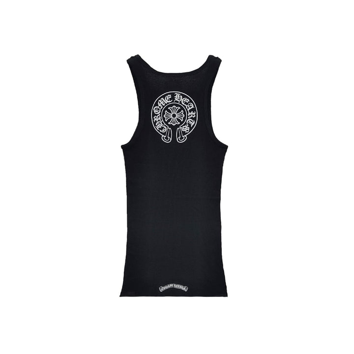 Chrome Hearts Black Horseshoe Logo Tank Top - SHENGLI ROAD MARKET