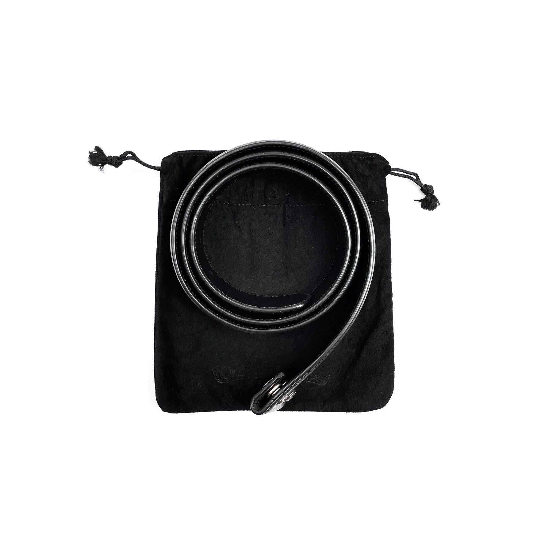 CHROME HEARTS レザーベルト 34インチ Chrome Hearts Black Leather Belt/Strap - SHENGLI ROAD MARKET