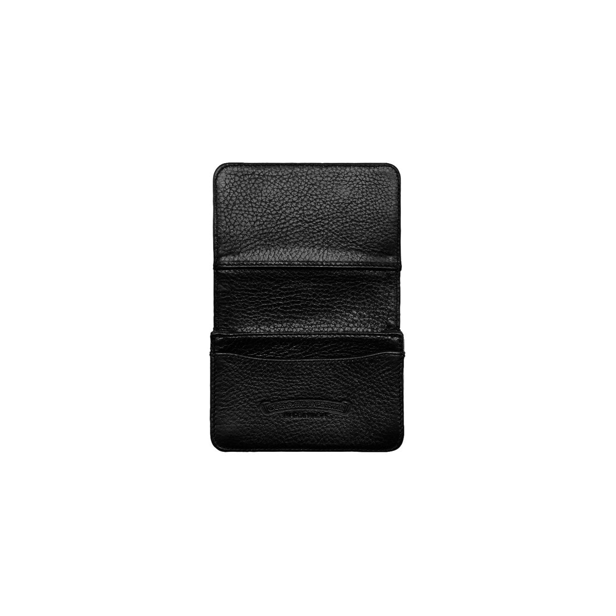[チェーン着脱][鏡付]Black Logo Point Leather Card Wallet Harley-Davidson® Men's Embossed Eagle Billfold Chain RFID