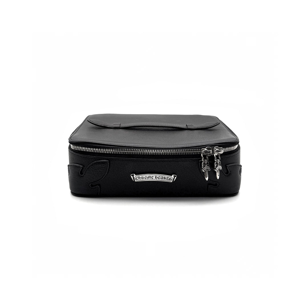 Chrome Hearts Black Leather Cosmetic Case Jewelry Box - SHENGLI ROAD MARKET