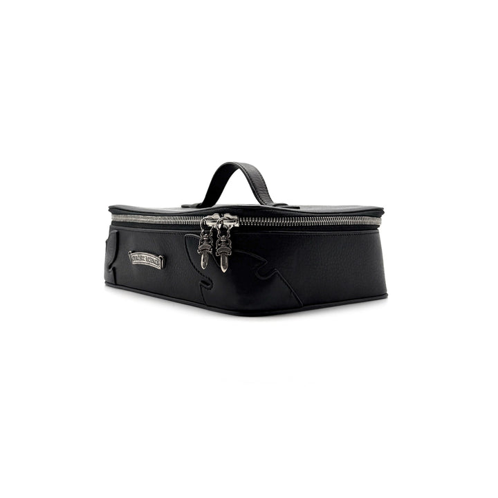 Chrome Hearts Black Leather Cosmetic Case Jewelry Box - SHENGLI ROAD MARKET
