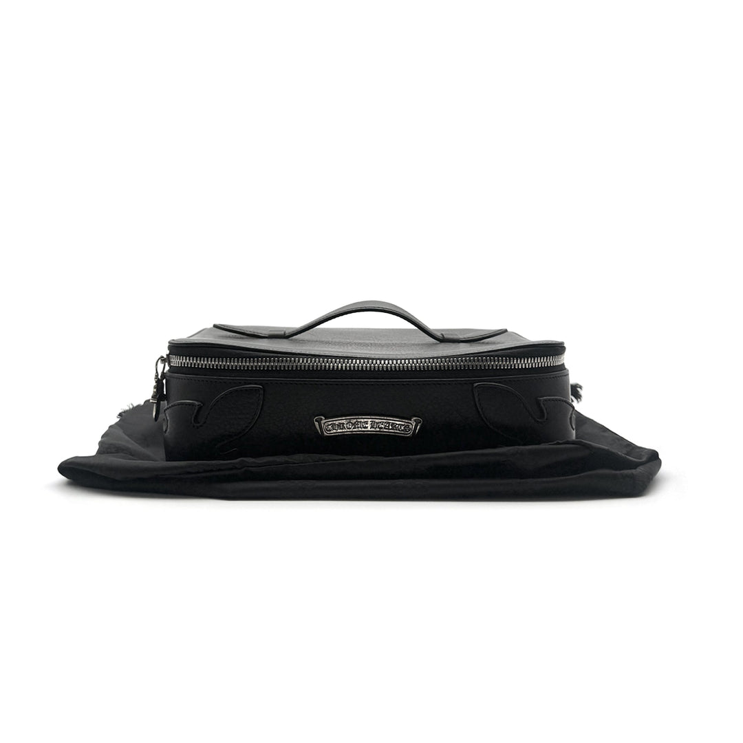 Chrome Hearts Black Leather Cosmetic Case Jewelry Box - SHENGLI ROAD MARKET