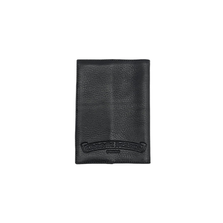 Chrome Hearts Black Leather Cross Passport Holder - SHENGLI ROAD MARKET