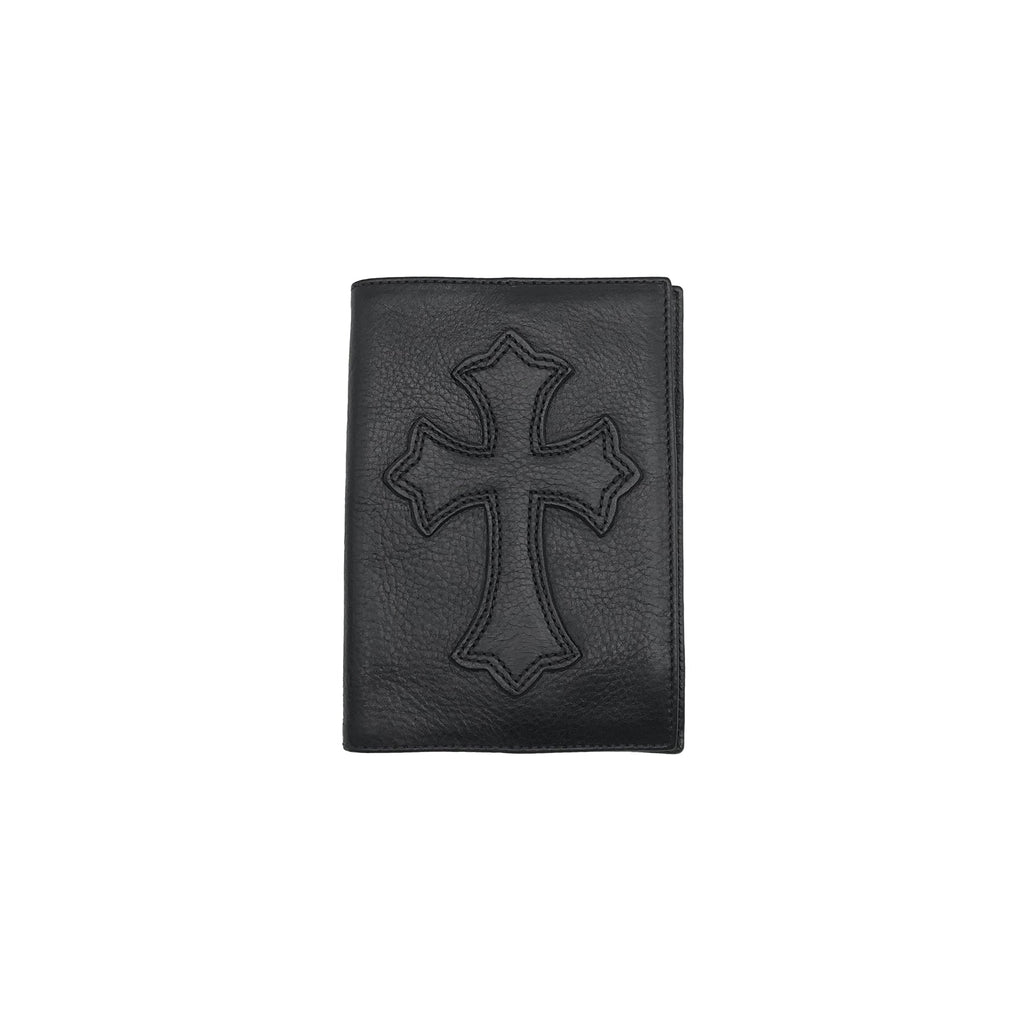 Chrome Hearts Black Leather Cross Passport Holder - SRM – SHENGLI