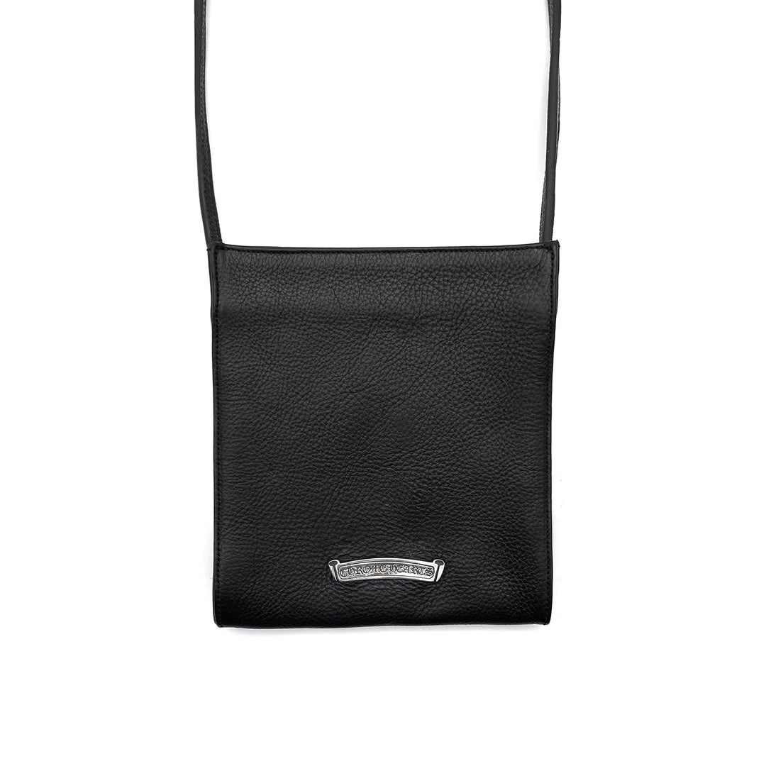Chrome Hearts Black Leather Cross Patch Crossbody Bag - SHENGLI ROAD MARKET