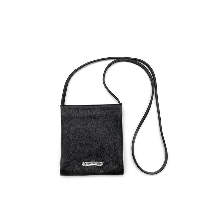Chrome Hearts Black Leather Cross Patch Crossbody Bag - SHENGLI ROAD MARKET