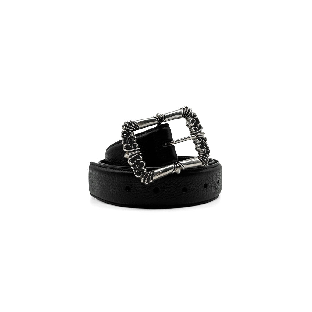 vintage CHROME HEARTS レザーベルト CHROME HEARTS クロムハーツ ベルト クラシック3ピースレザーベルト