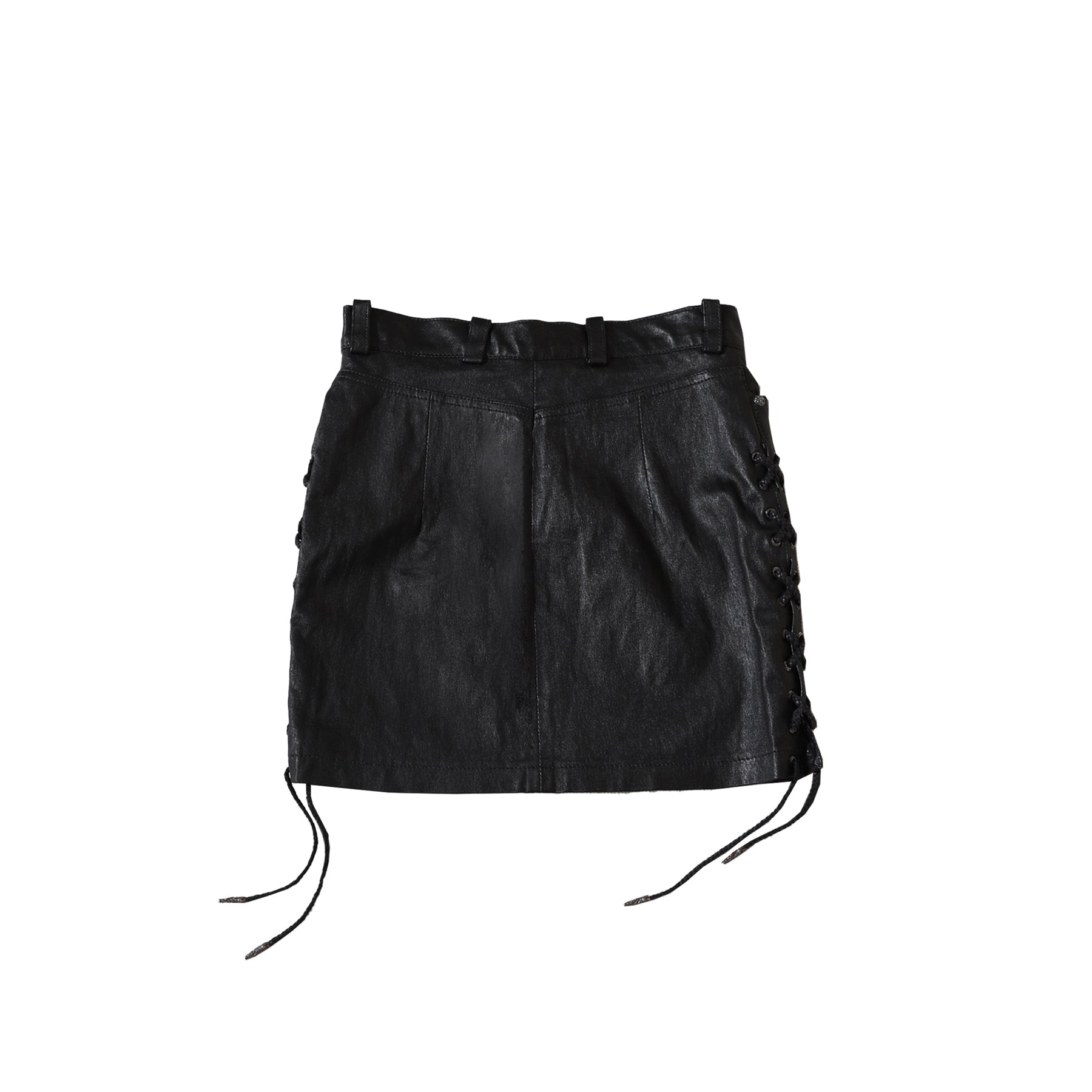 Chrome Hearts Black Leather Mini Skirt - SRM – SHENGLI ROAD MARKET