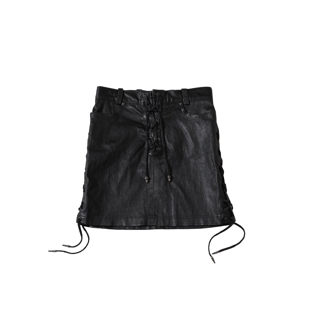 Chrome Hearts Black Leather Mini Skirt - SRM – SHENGLI ROAD MARKET