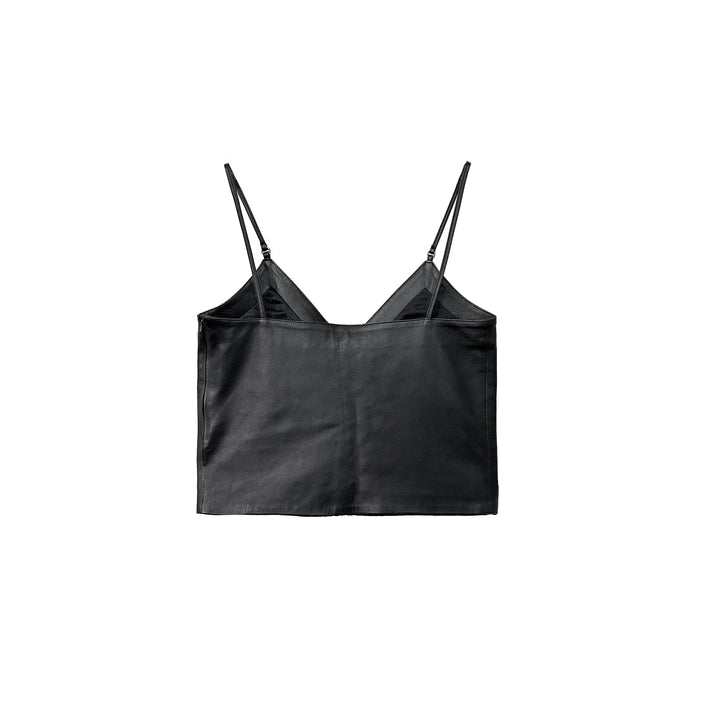 Chrome Hearts Black Leather Tank Top - SHENGLI ROAD MARKET