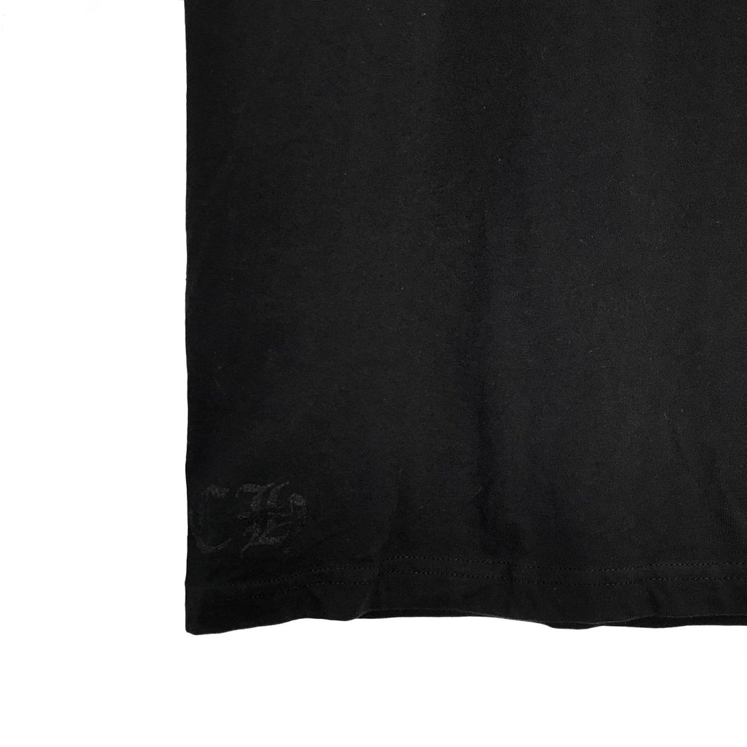 Chrome Hearts Black Neck Logo Short Sleeve Tee - SHENGLI ROAD MARKET