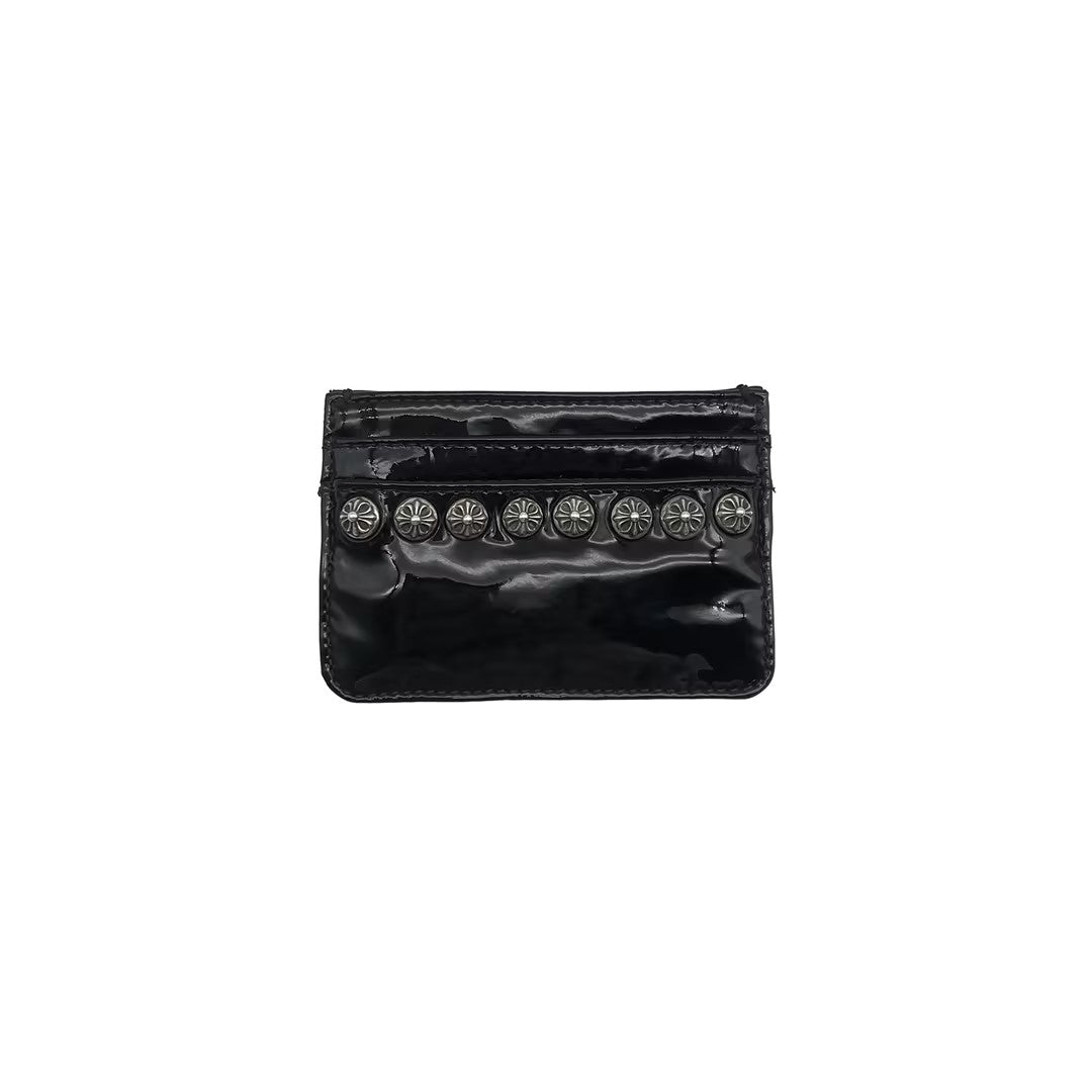 Chrome Hearts Black Patent Silver Studs Cardholder - SHENGLI ROAD MARKET