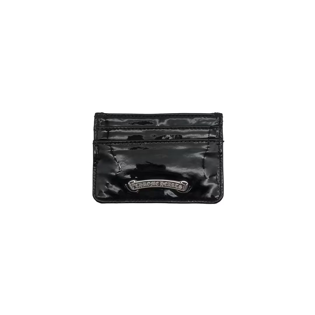 Chrome Hearts Black Patent Silver Studs Cardholder - SHENGLI ROAD MARKET