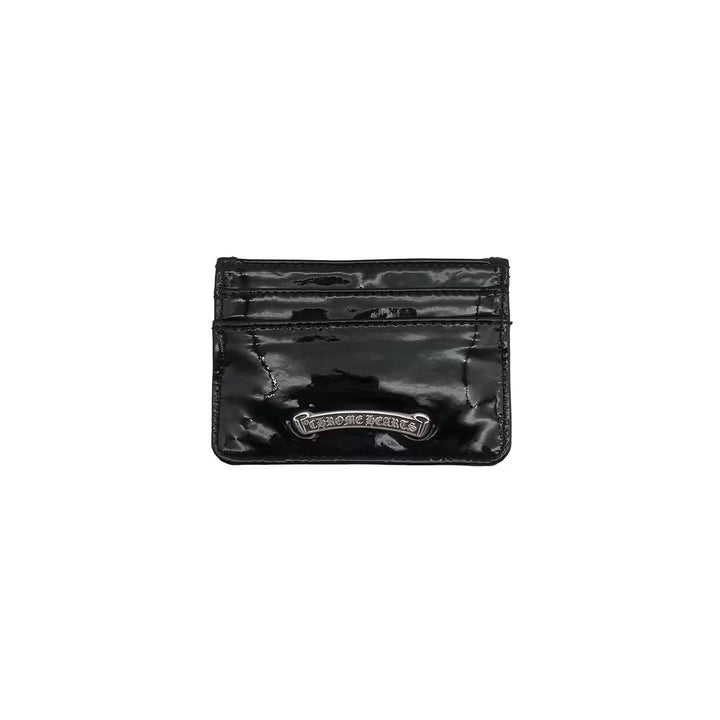 Chrome Hearts Black Patent Silver Studs Cardholder - SHENGLI ROAD MARKET