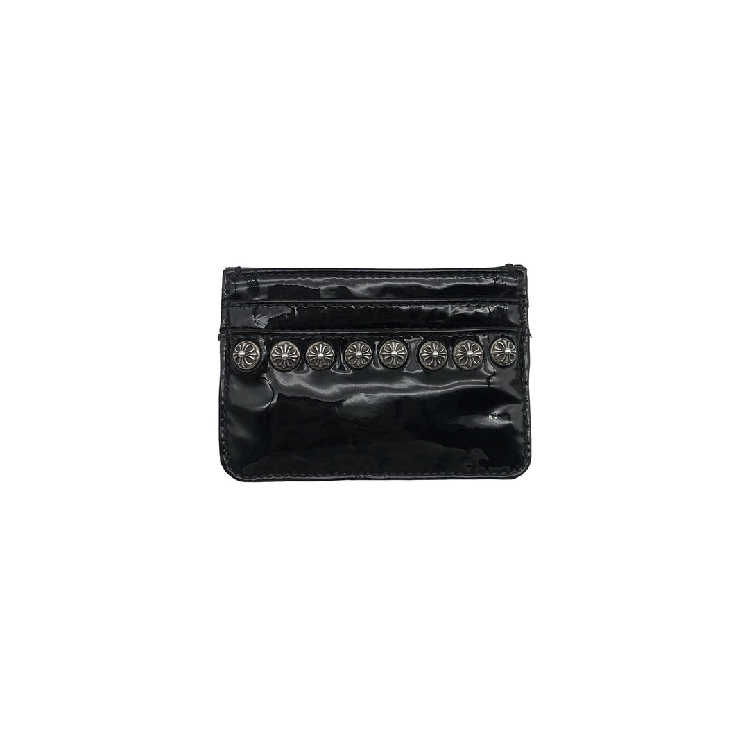 Chrome Hearts Black Patent Silver Studs Cardholder - SHENGLI ROAD MARKET