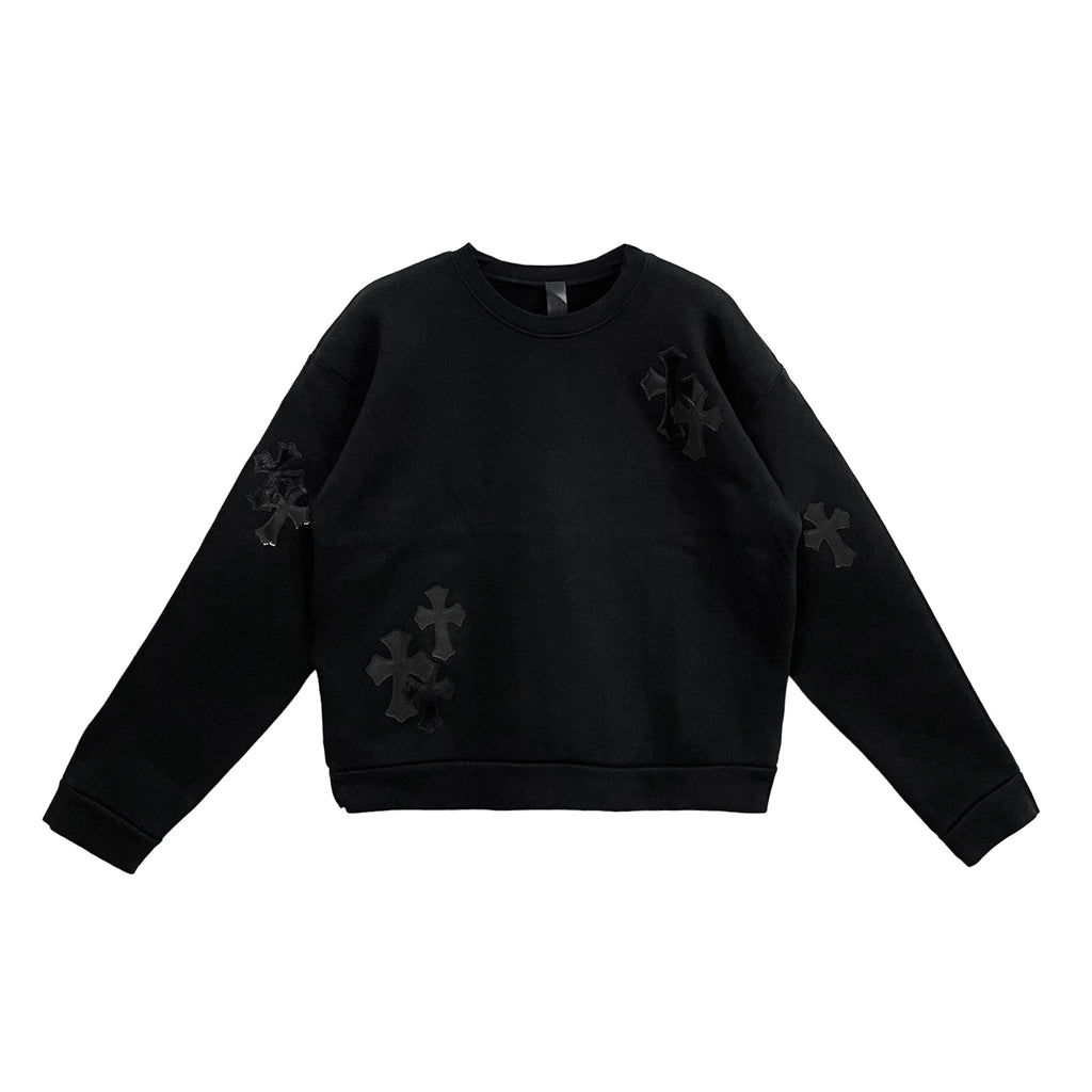 Chrome Hearts ブラック スウェット chrome-hearts-black-pony-hair-