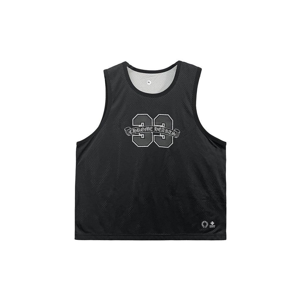 Chrome Hearts Mesh Reversible Jersey Black Tank Top - SRM