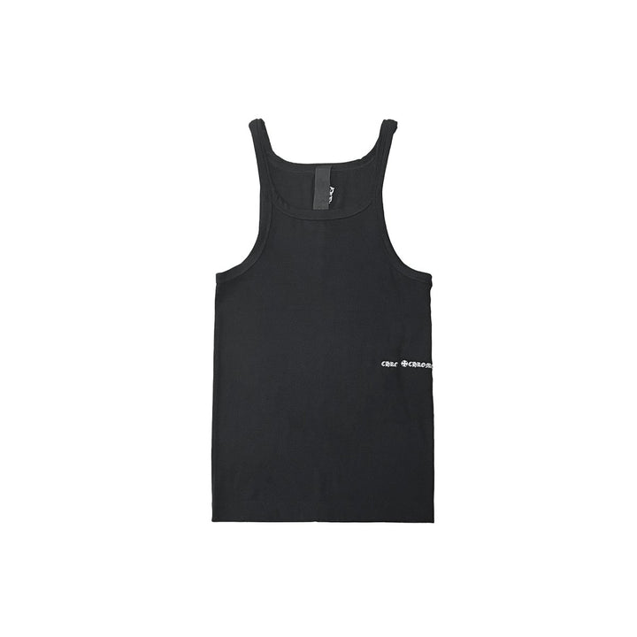 Chrome Hearts Black Script Dagger Logo Tank Top - SHENGLI ROAD MARKET