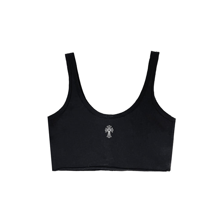 Chrome Hearts Black Short Version Tank Top - SHENGLI ROAD MARKET