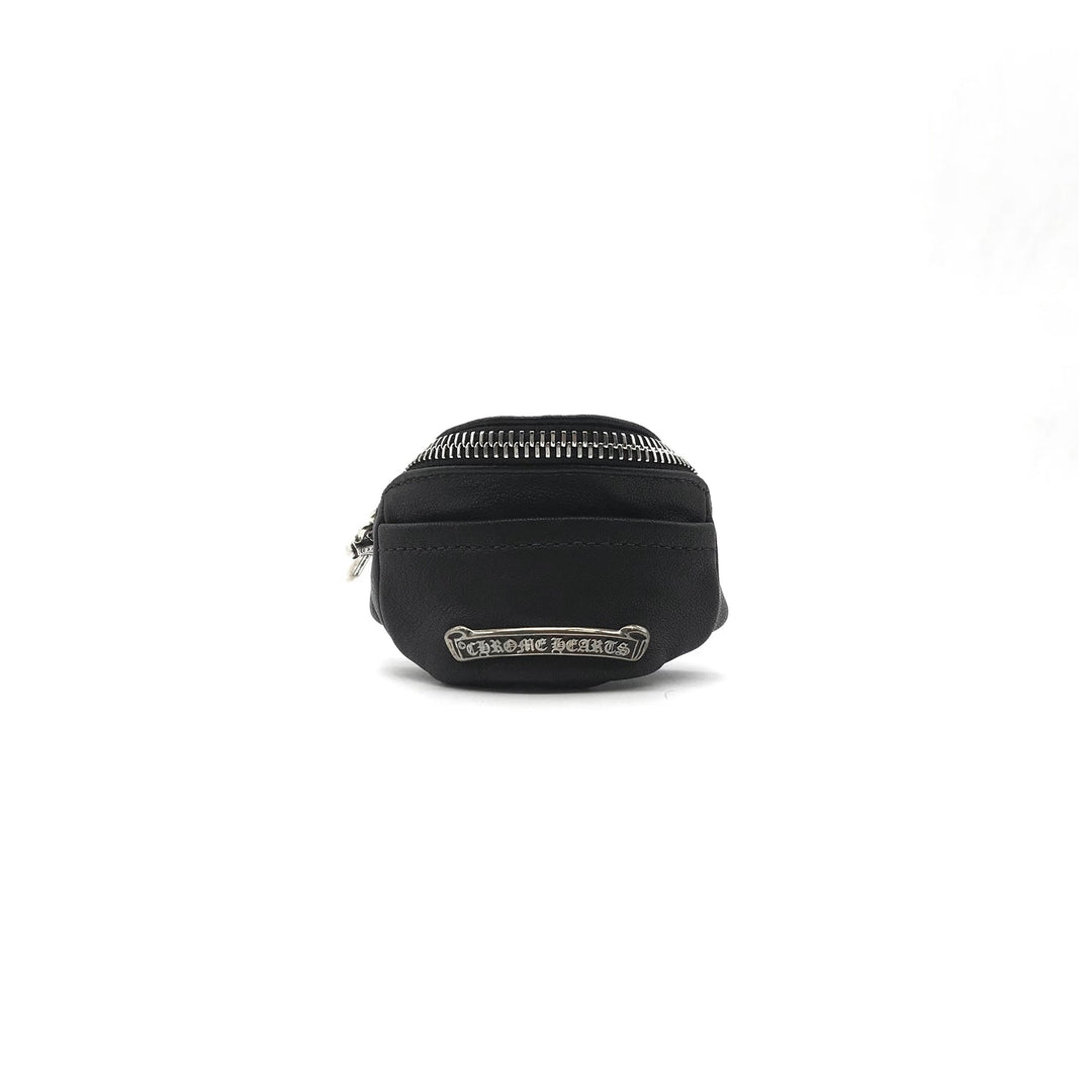 Chrome Hearts Black Silver Scroll Wrist Bag - SHENGLI ROAD MARKET