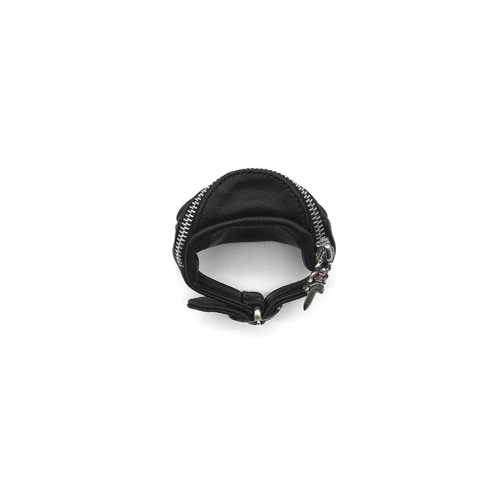 Chrome Hearts Black Silver Scroll Wrist Bag - SHENGLI ROAD MARKET
