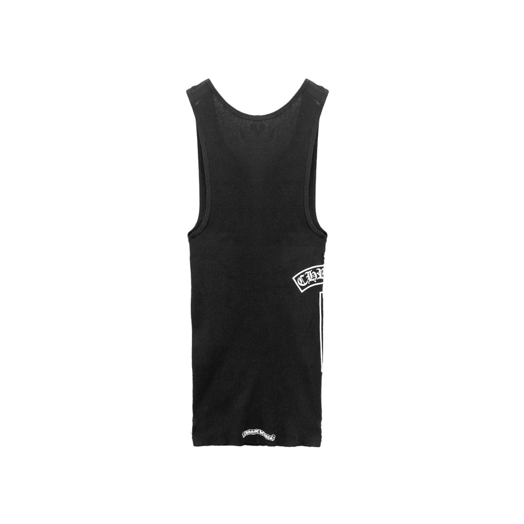 Chrome Hearts Black T - Bar Script Logo Tank Top - SHENGLI ROAD MARKET