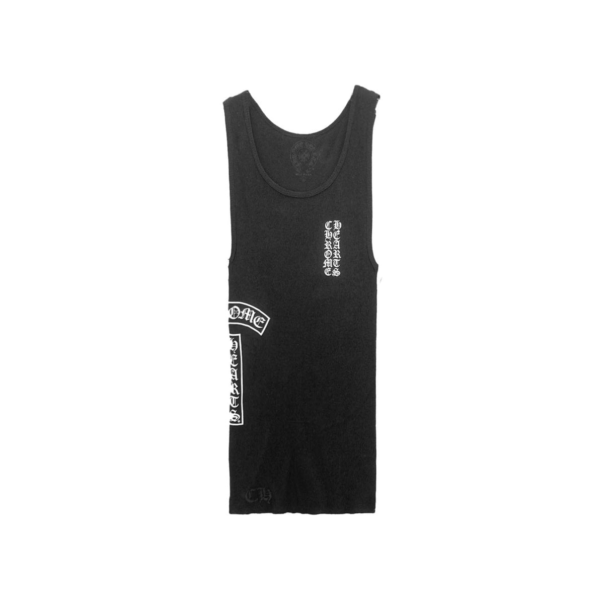 Chrome Hearts Black T - Bar Script Logo Tank Top - SHENGLI ROAD MARKET