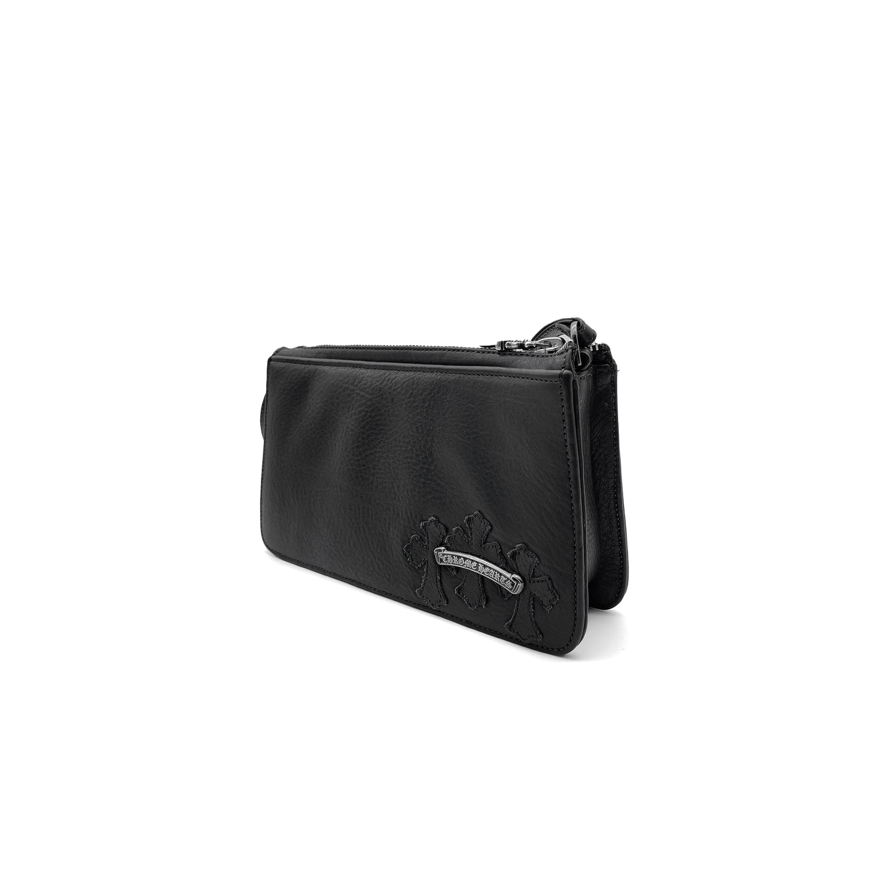 Chrome Hearts Black The Night Triple Cross Patch Shoulder Bag