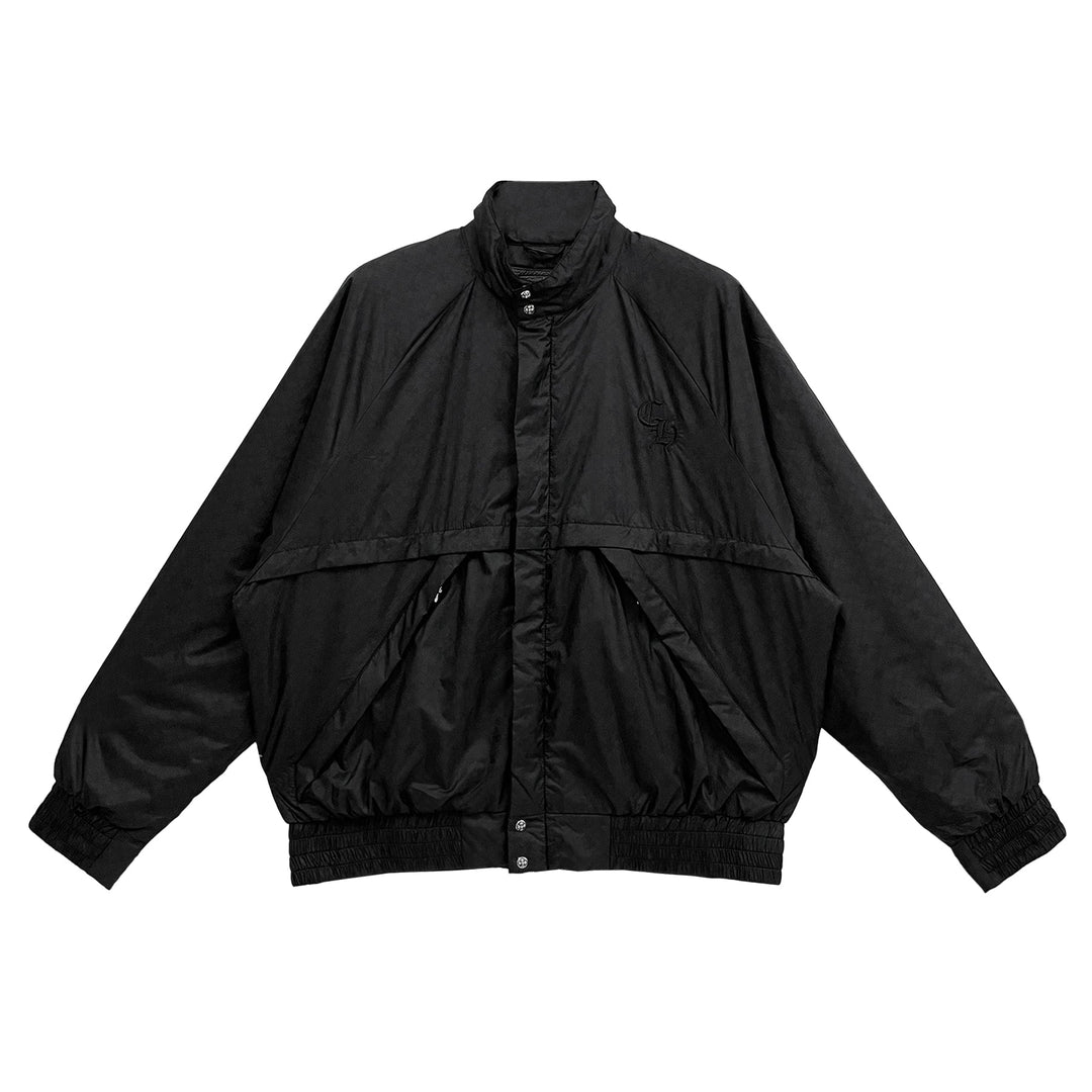 Chrome Hearts Black Tonal Monogram Cross Pattern Quilted Jacket - SHENGLI ROAD MARKET