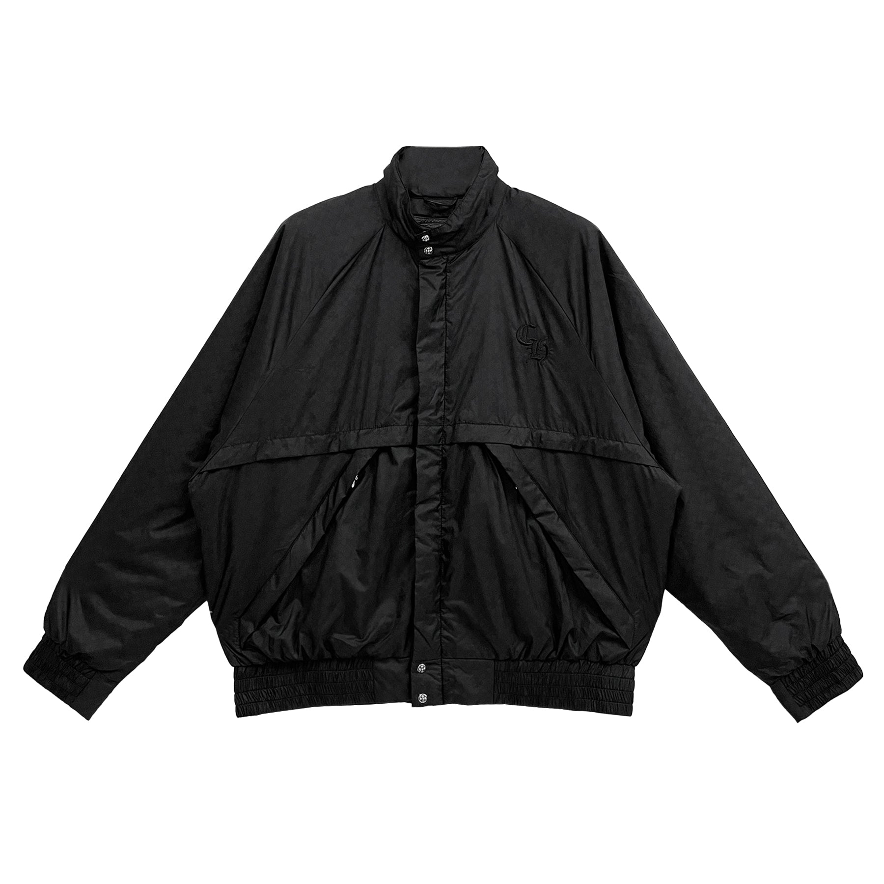 Chrome Hearts Black Tonal Monogram Cross Pattern Quilted Jacket - SRM ...