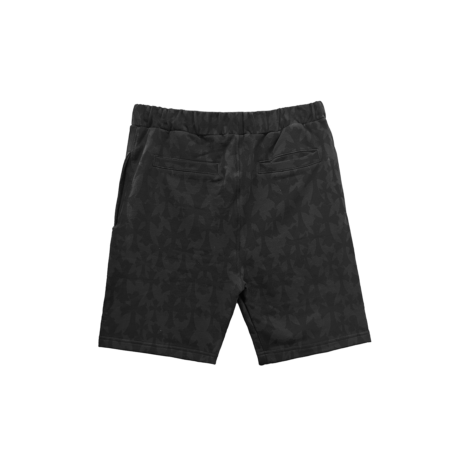 Chrome Hearts Black Tonal Monogram Horseshoe Logo Shorts – SHENGLI