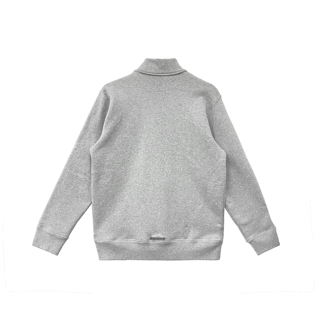 Chrome Hearts Black Triple Cross Half Zip Grey Sweatshirt - SHENGLI ROAD MARKET