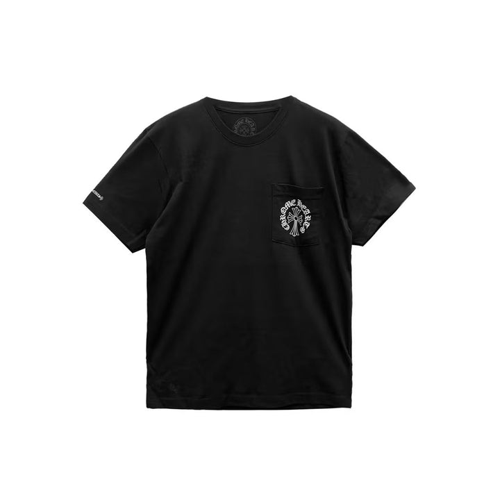 Chrome Hearts Black Triple Cross Logo Short Sleeve T-shirt - SHENGLI ROAD MARKET