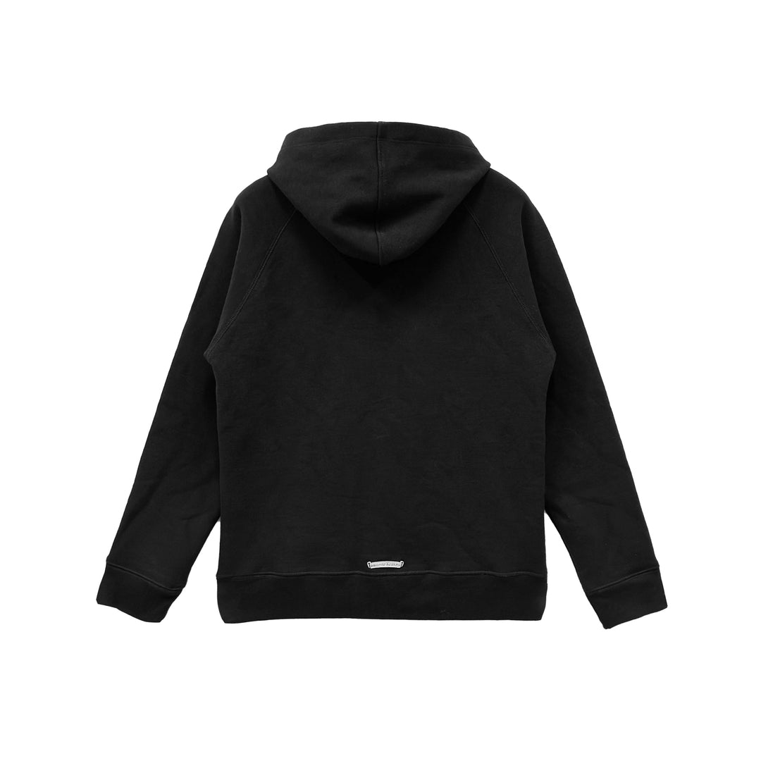 Chrome Hearts Black Triple Cross Logo Zip Up Hoodie - SHENGLI ROAD MARKET
