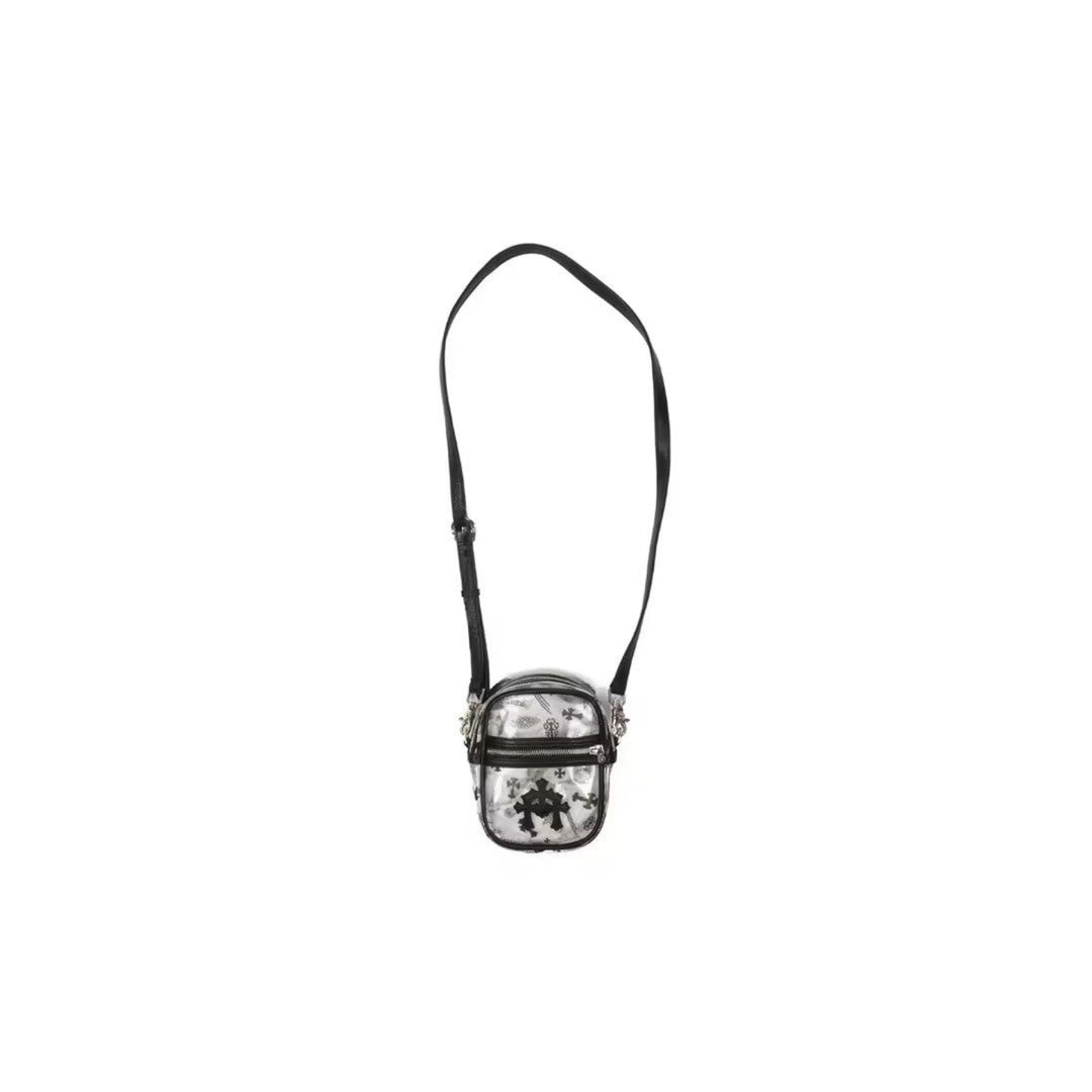 Chrome Hearts Black Triple Cross PVC Taka Crossbody Bag - SHENGLI ROAD MARKET