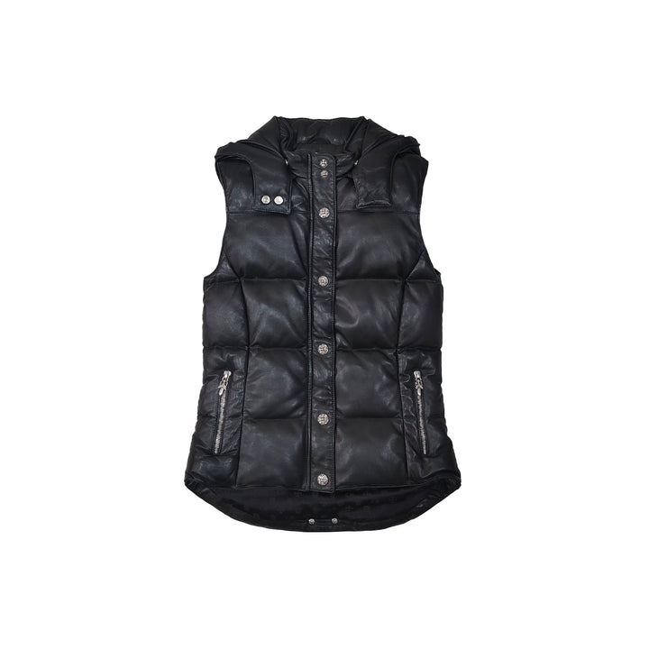 Chrome Hearts Black Vest With Detachable Hood - SHENGLI ROAD MARKET