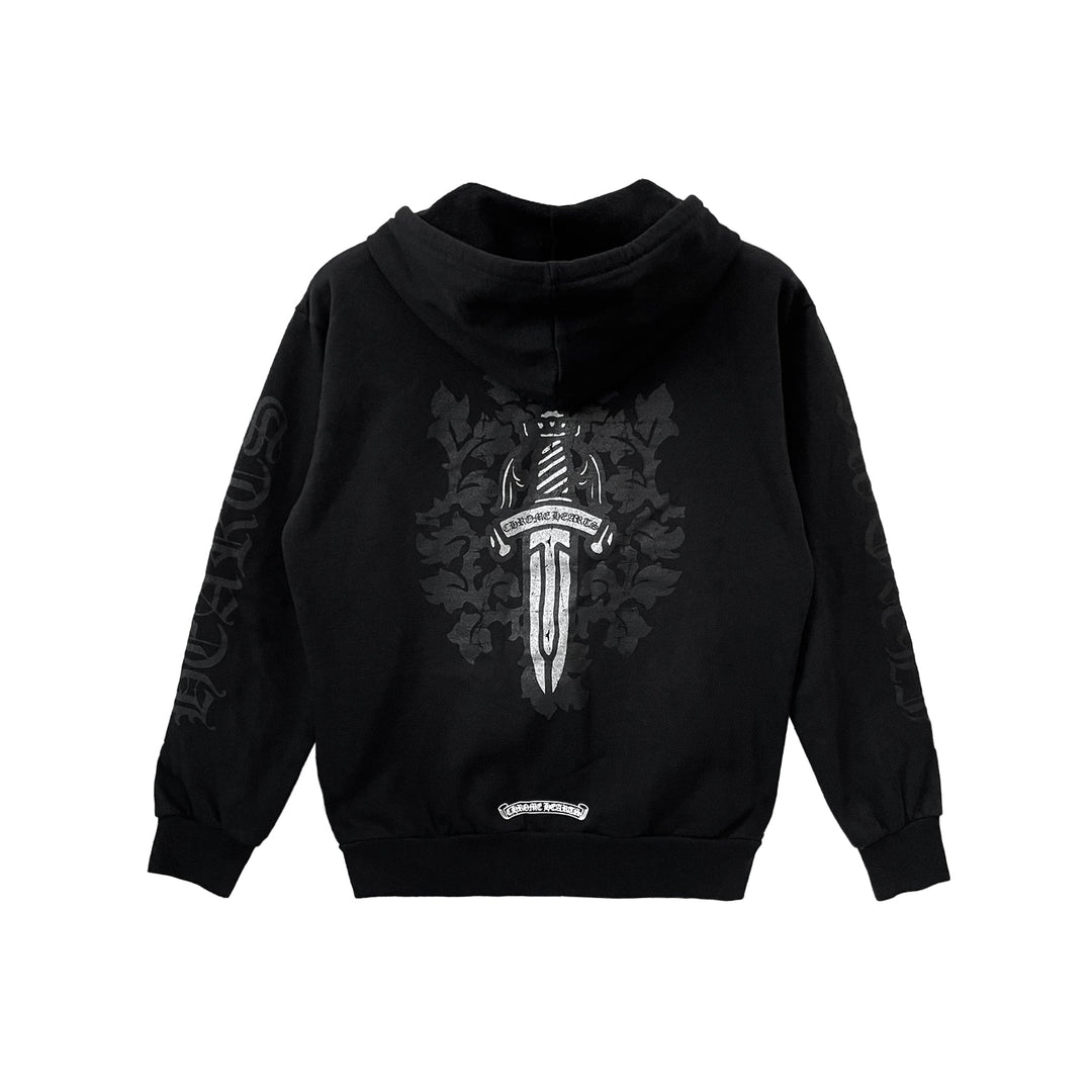 Chrome Hearts Black Vine Dagger Zip Up Hoodie - SHENGLI ROAD MARKET