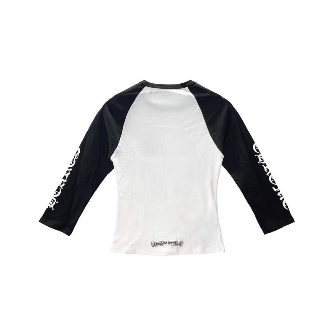 Chrome Hearts Black White Dagger Baseball Long Mid Sleeve Babyshirt - SHENGLI ROAD MARKET