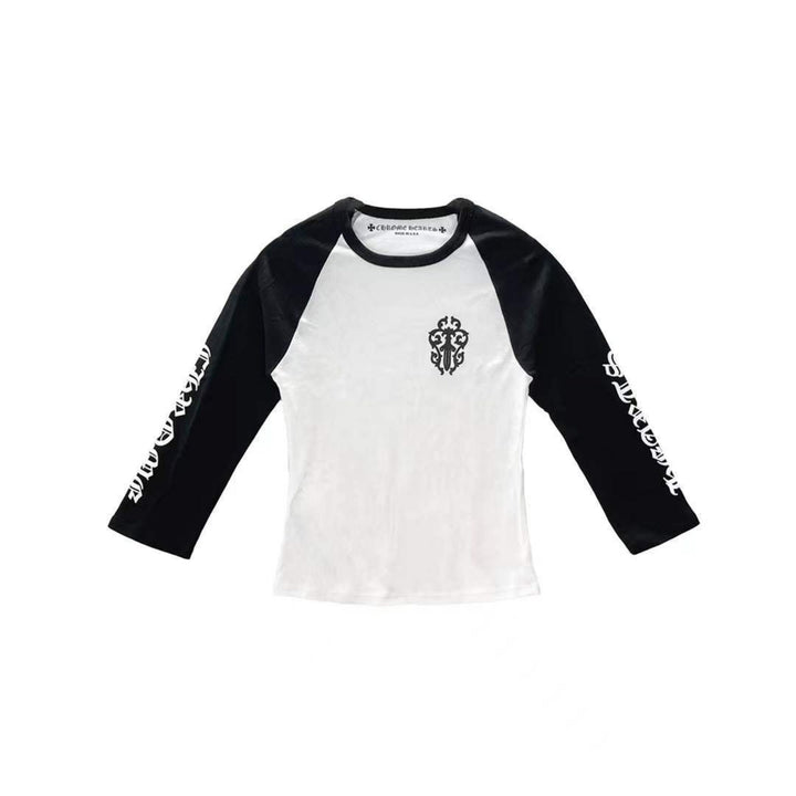 Chrome Hearts Black White Dagger Baseball Long Mid Sleeve Babyshirt - SHENGLI ROAD MARKET