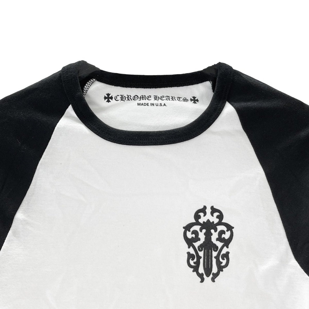Chrome Hearts Black White Dagger Baseball Long Mid Sleeve Babyshirt - SHENGLI ROAD MARKET
