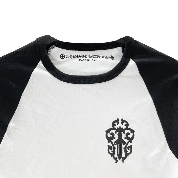 Chrome Hearts Black White Dagger Baseball Long Mid Sleeve Babyshirt - SHENGLI ROAD MARKET