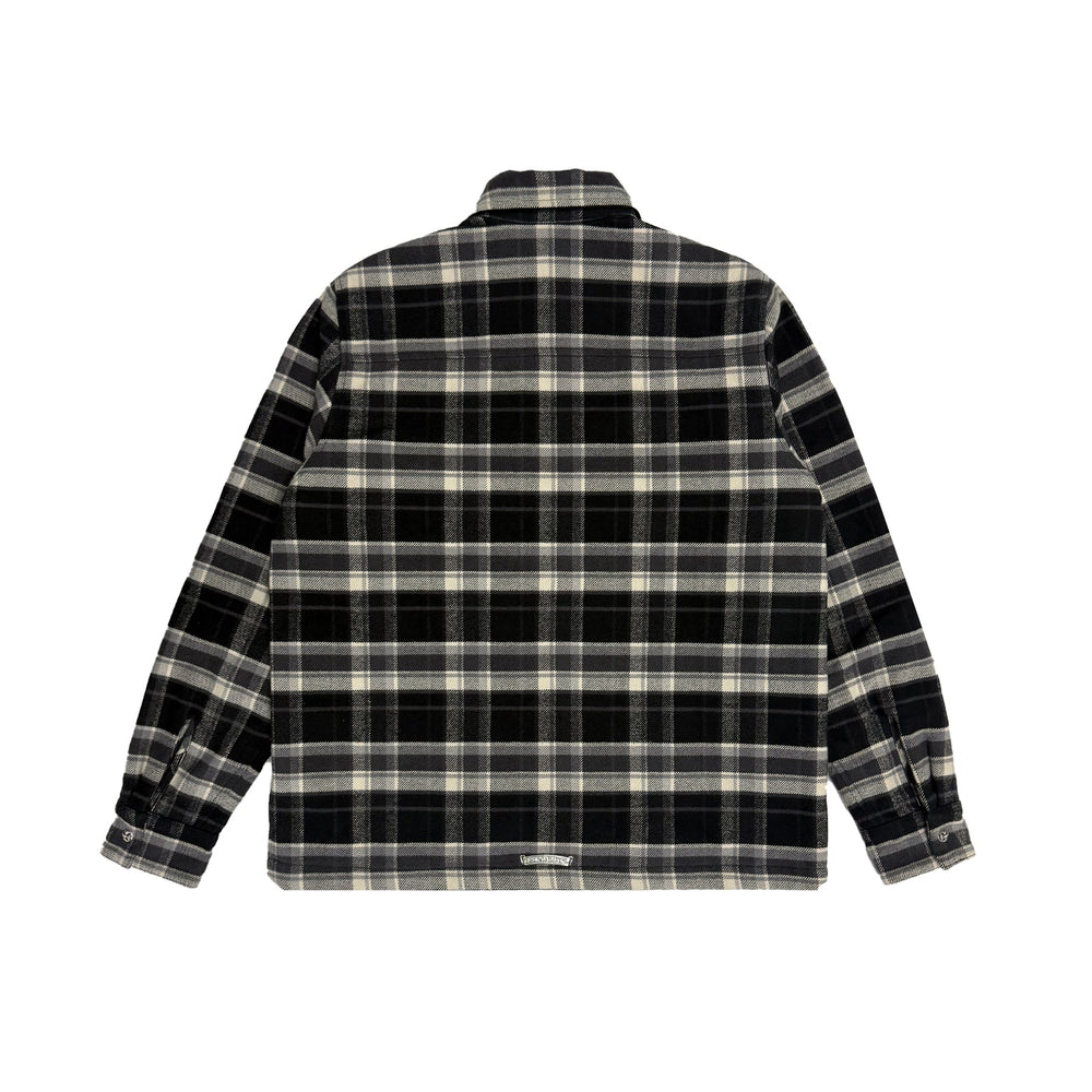 Chrome Hearts Black&White Work Dog Quilted Shirt Jacket - SHENGLI ROAD MARKET