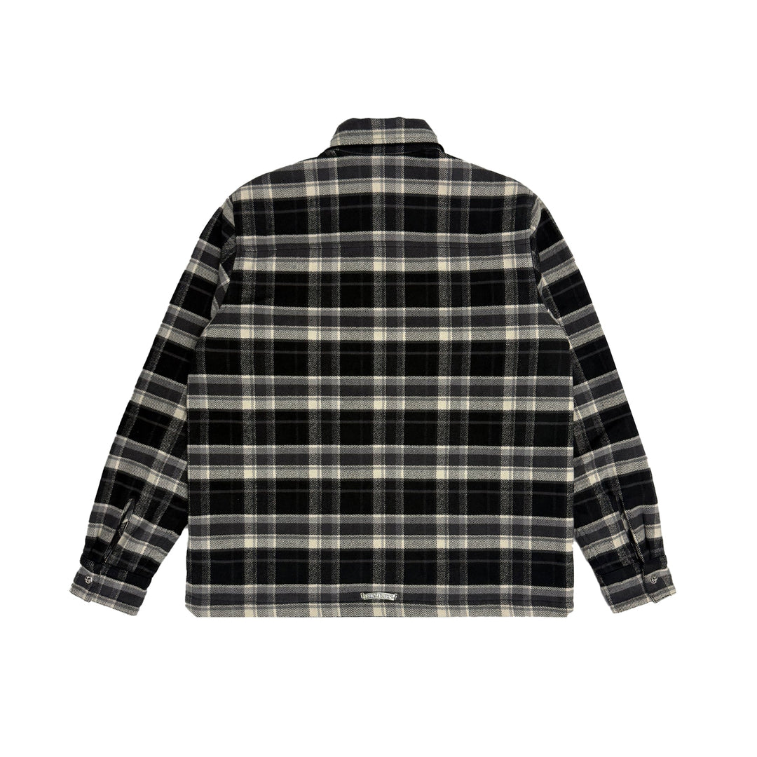 Chrome Hearts Black&White Work Dog Quilted Shirt Jacket - SHENGLI ROAD MARKET