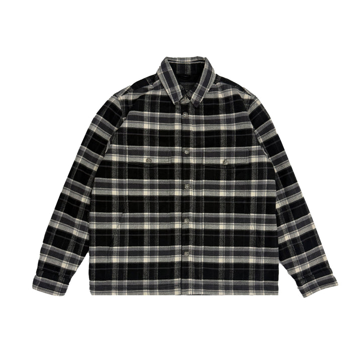 Chrome Hearts Black&White Work Dog Quilted Shirt Jacket - SHENGLI ROAD MARKET