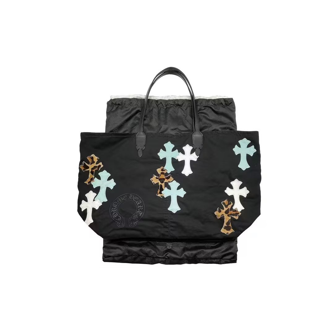 Chrome Hearts Blue And White Leopard Cross Tote Bag - SHENGLI ROAD MARKET